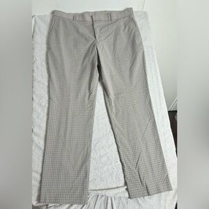 Men's Checkered Pants - Beige